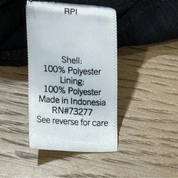 Nine West Pleated Chiffon V Neck Sleeveless Dress Lined Flowy XL Goth Flapper - Picture 11 of 13